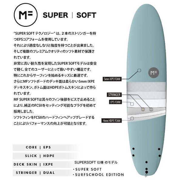 MICK FANNING SOFT BOARDS ミックファニングソフトボード / SUPER SOFT 7'6